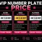 VIP Number Plate Price - 0001 to 9999 Rates, Auction & Booking