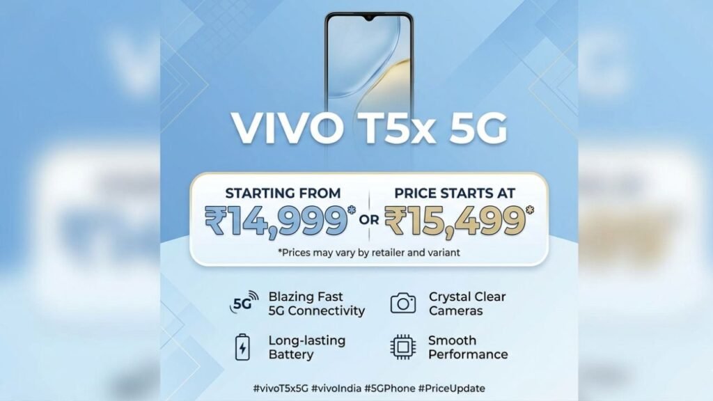 vivo t5x 5g price in india