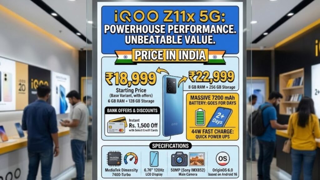 iqoo z11x price in india
