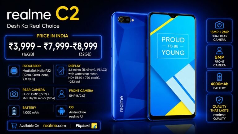 Realme C2 Price Today (₹3,999–₹8,999): Worth Buying?