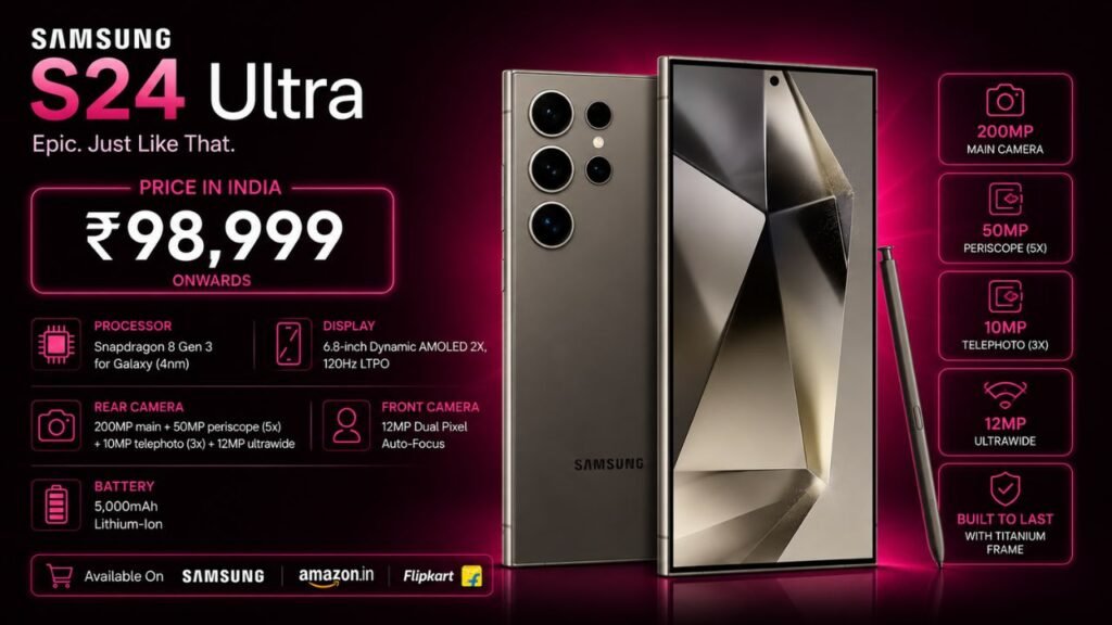 Samsung S24 Ultra Price in India + Best Deals (2026)