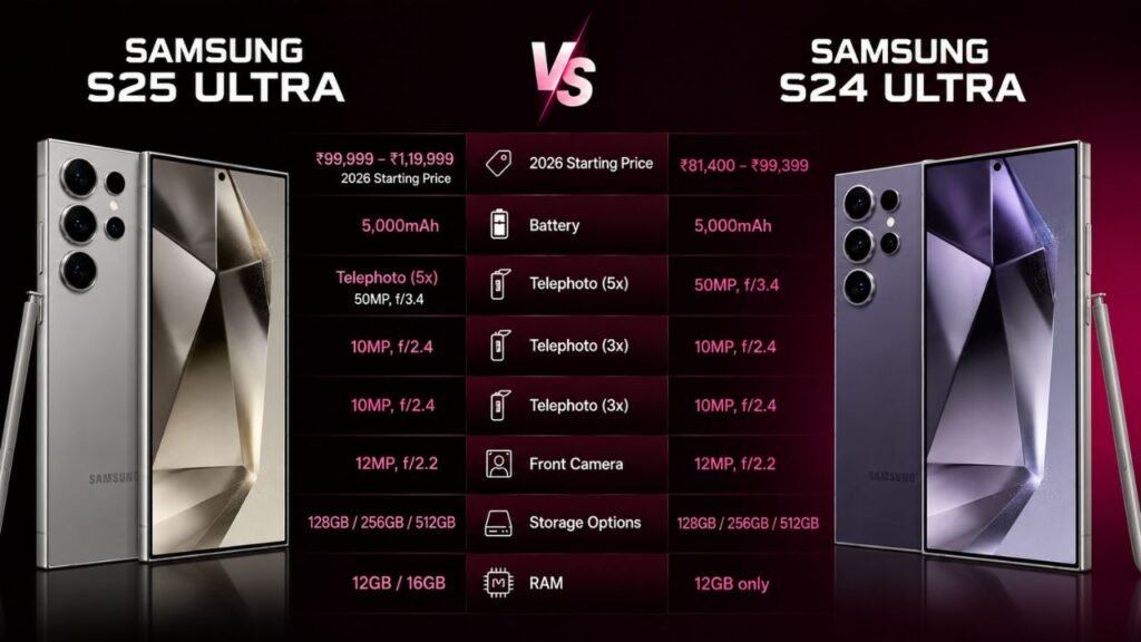 Compare Samsung S25 Ultra vs S24 Ultra: Which One Should You Buy?