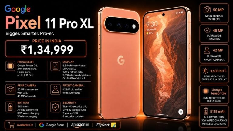 Pixel 11 Pro XL Price Starts at ₹1,34,999, Specifications & Features (2026)