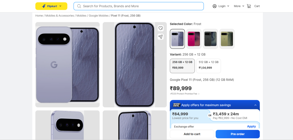 Google Pixel 11 Price on Flipkart: Best Deals Explained