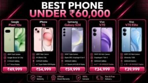 Best Phone Under 60000 in India (21st August 2026) - Top 10 Tested & Ranked