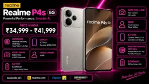 Realme P4s 5G Price in India, Specifications, Colours & EMI (2026)