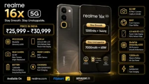 Realme 16x 5G Price in India, Specifications, Colours & EMI (2026)