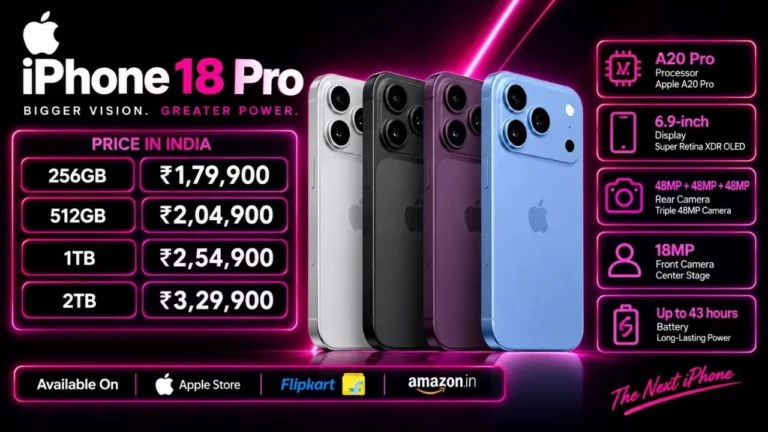 iPhone 18 Pro Max Price in India, Specifications, Launch Date, Colours, Bank Offers & EMI (2026)