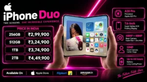 iPhone Duo Price in India, Specifications, Launch Date, Colours, Bank Offers & EMI (2026)