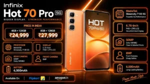 Infinix Hot 70 Pro Price in India, Specifications, Launch Date, Colours, Bank Offers & EMI (2026)