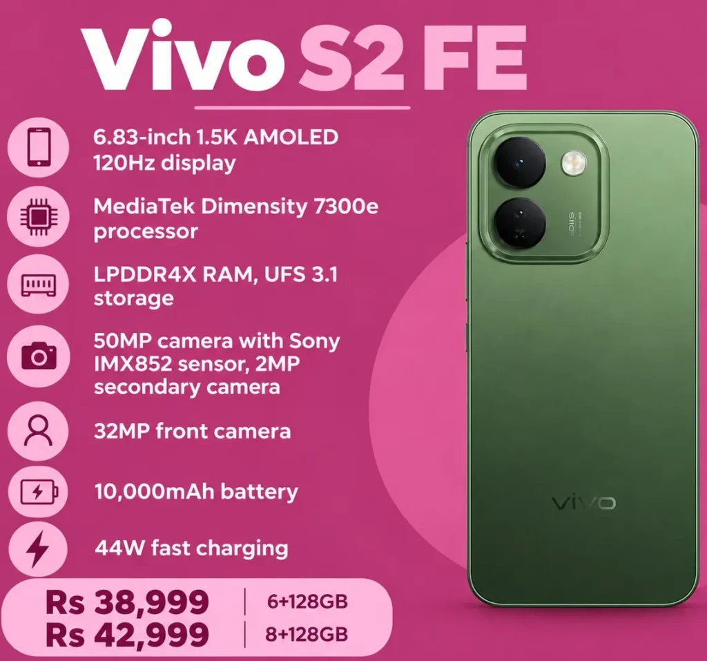 Vivo S2 FE Camera Features