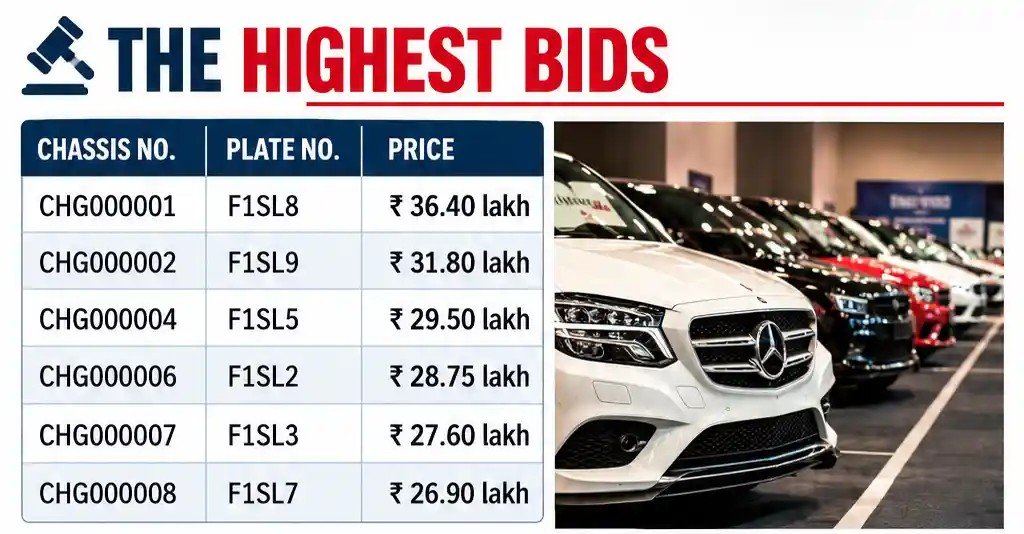 Record-Breaking 0001 Number Plate Auction Prices