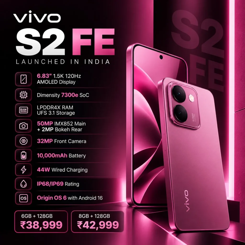 Vivo S2 FE Design and Build Quality