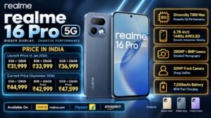 Realme 16 Pro 5G Price in India, Specifications, Launch Date, Colours, Bank Offers & EMI (2026)