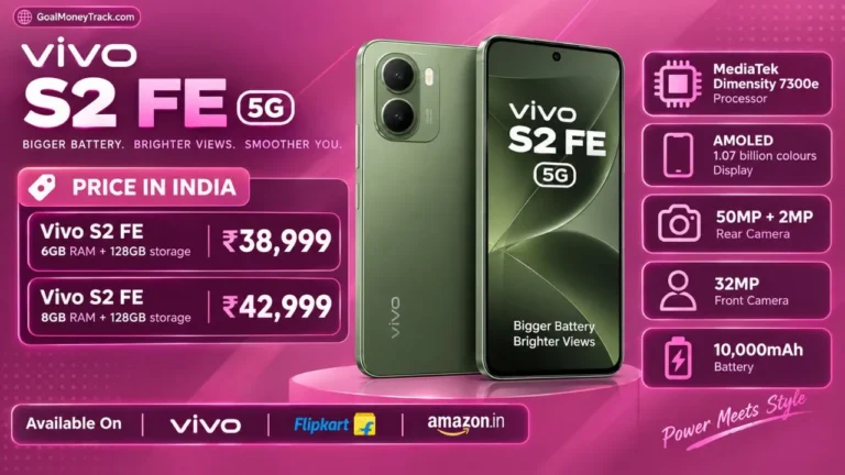 Vivo S2 FE Price in India, Specifications, Colours, EMI, Launch Date & Bank Offers (2026)