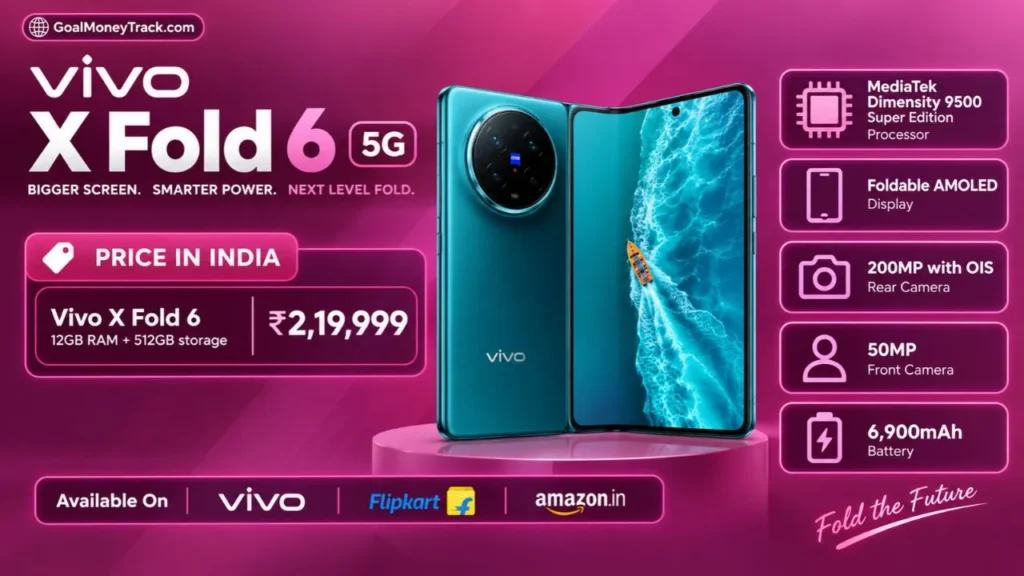 Vivo X Fold 6 Price in India - Specifications, Colours, EMI, Launch Date & Bank Offers (2026)