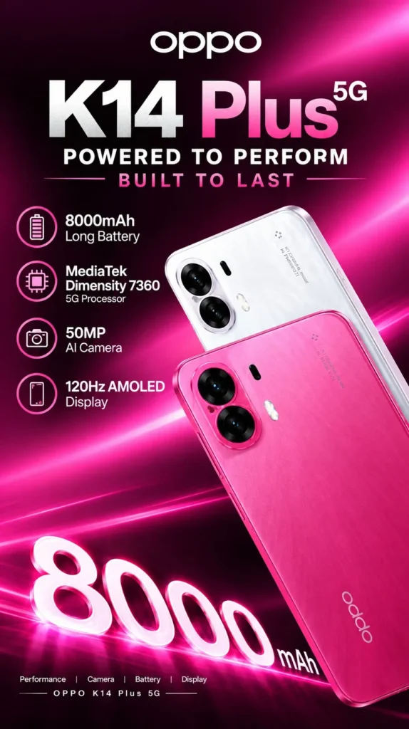OPPO K14 Plus 5G Design and Build Quality